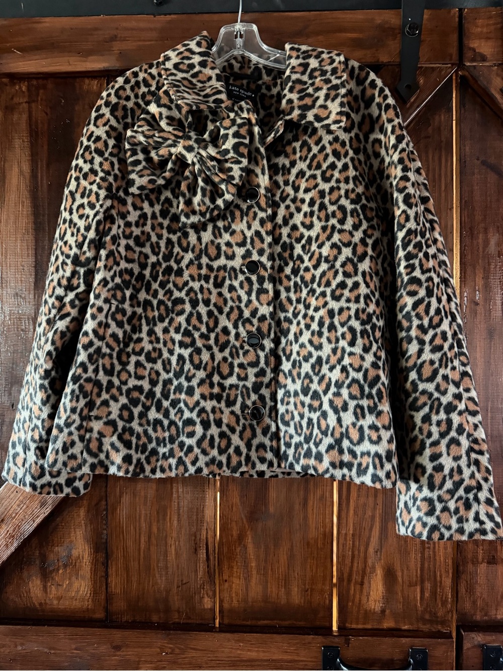 Kate Spade Spotted Dorothy Swing Peacoat